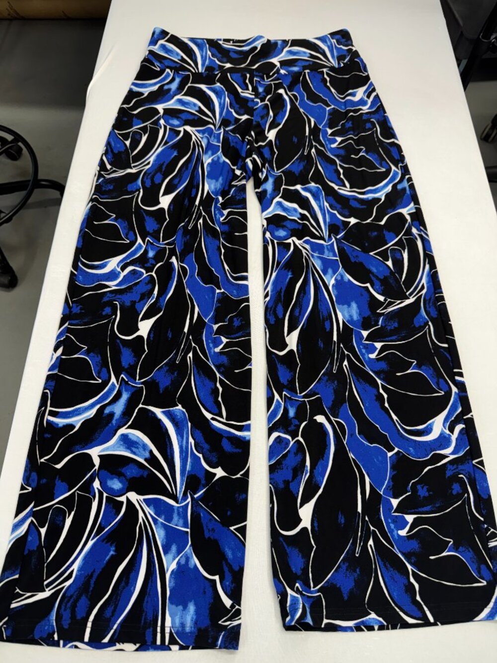 Anne Klein Black Palazzo Wide Leg Pants Stretchy Sz L NWT - Picture 5 of 9